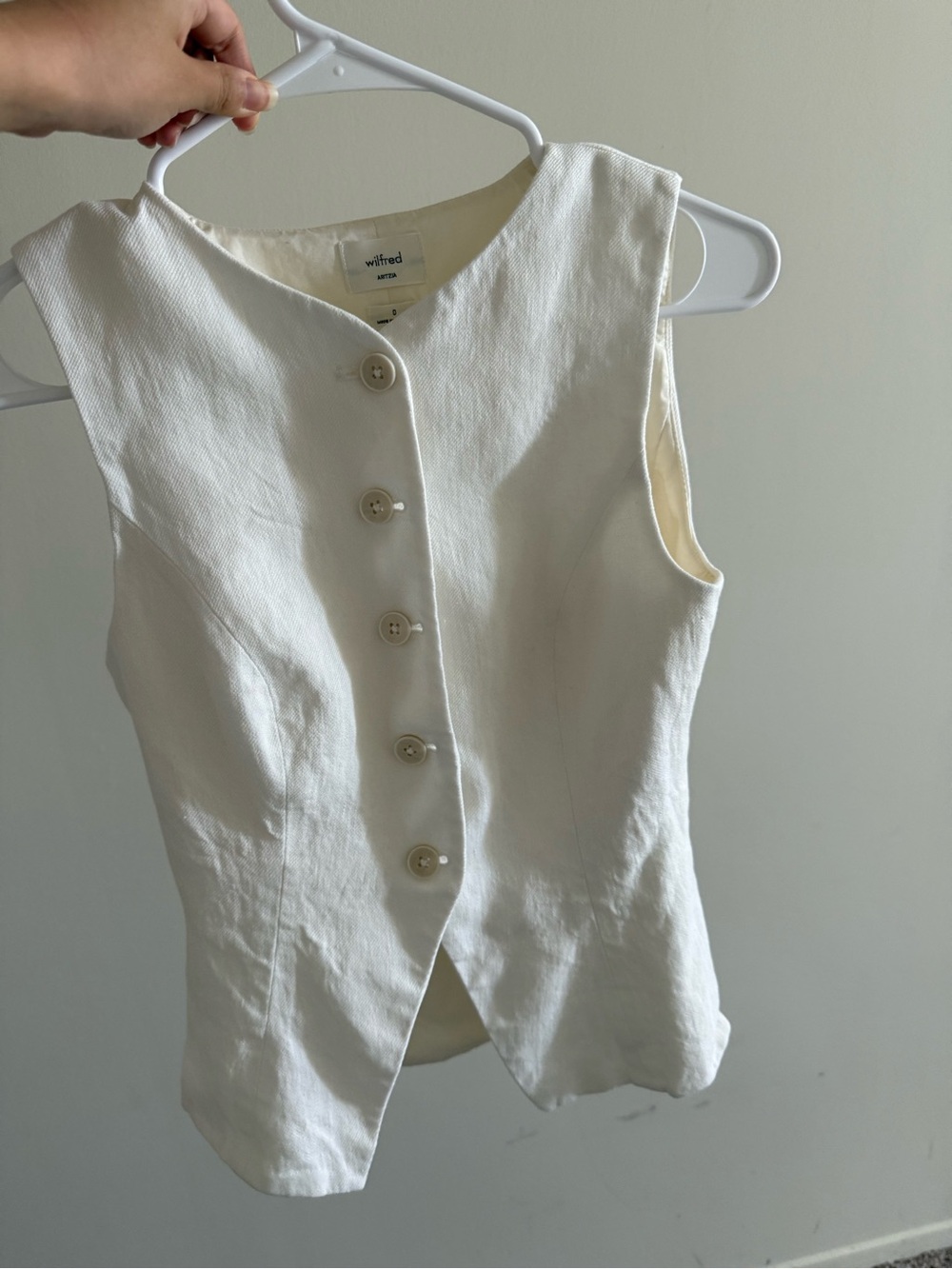 Aritzia Wilfred Regal Vest - PowerLinen™ - Picture 2 of 5